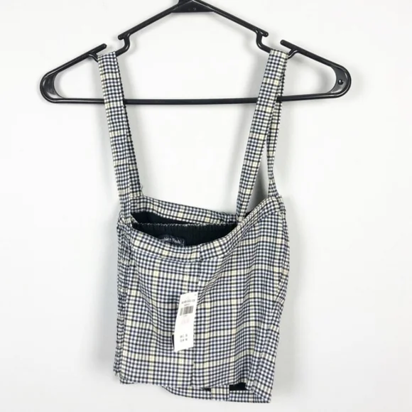 NWT Abercrombie Button Crop Top - Picture 2 of 6